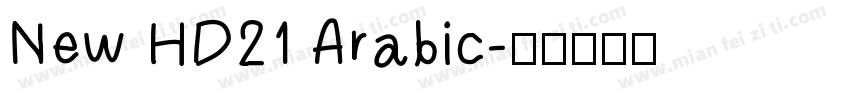 New HD21 Arabic字体转换